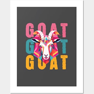 Cute Goat minimalist style art Posters and Art